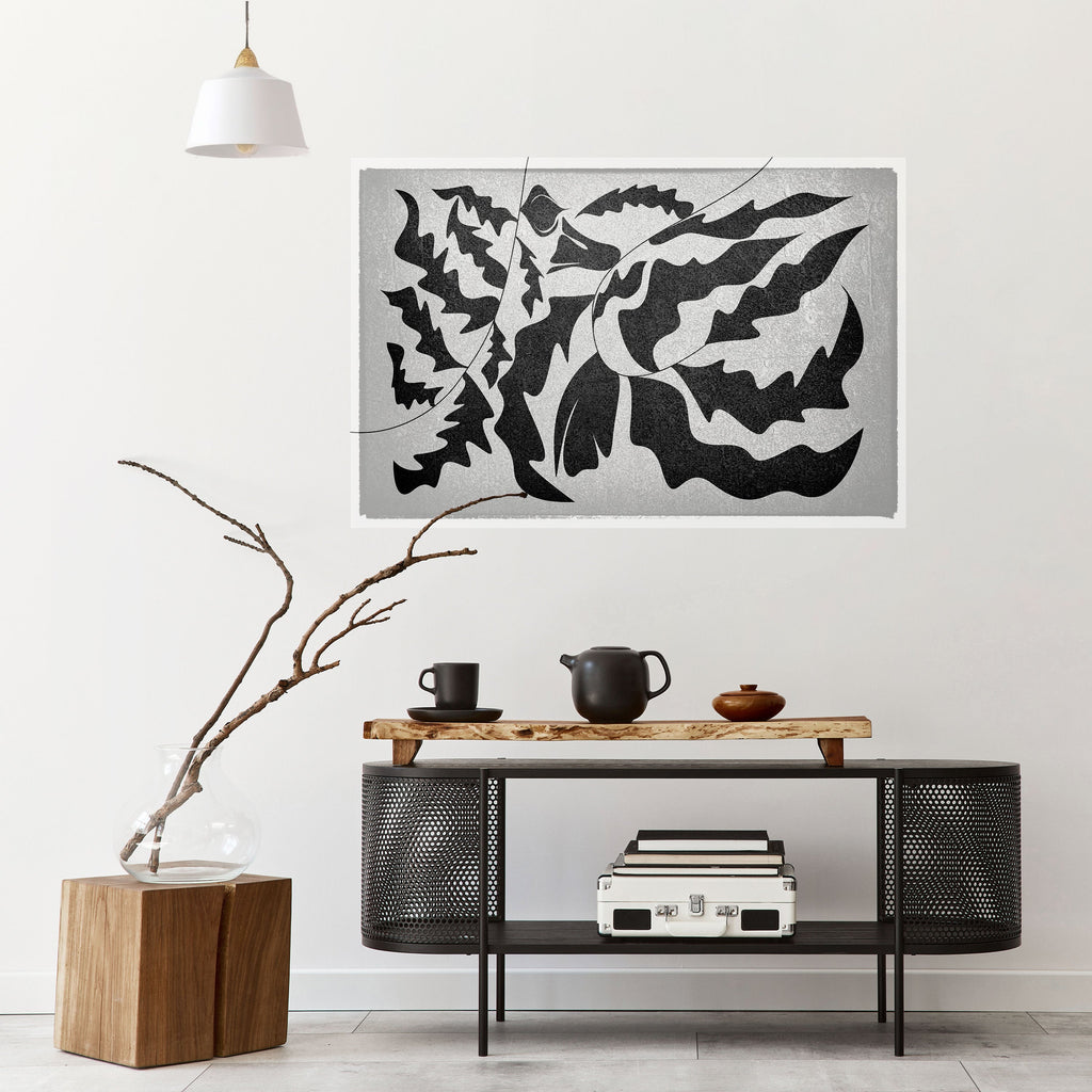 SHARP SHADOWS Peel and Stick Horizontal Poster