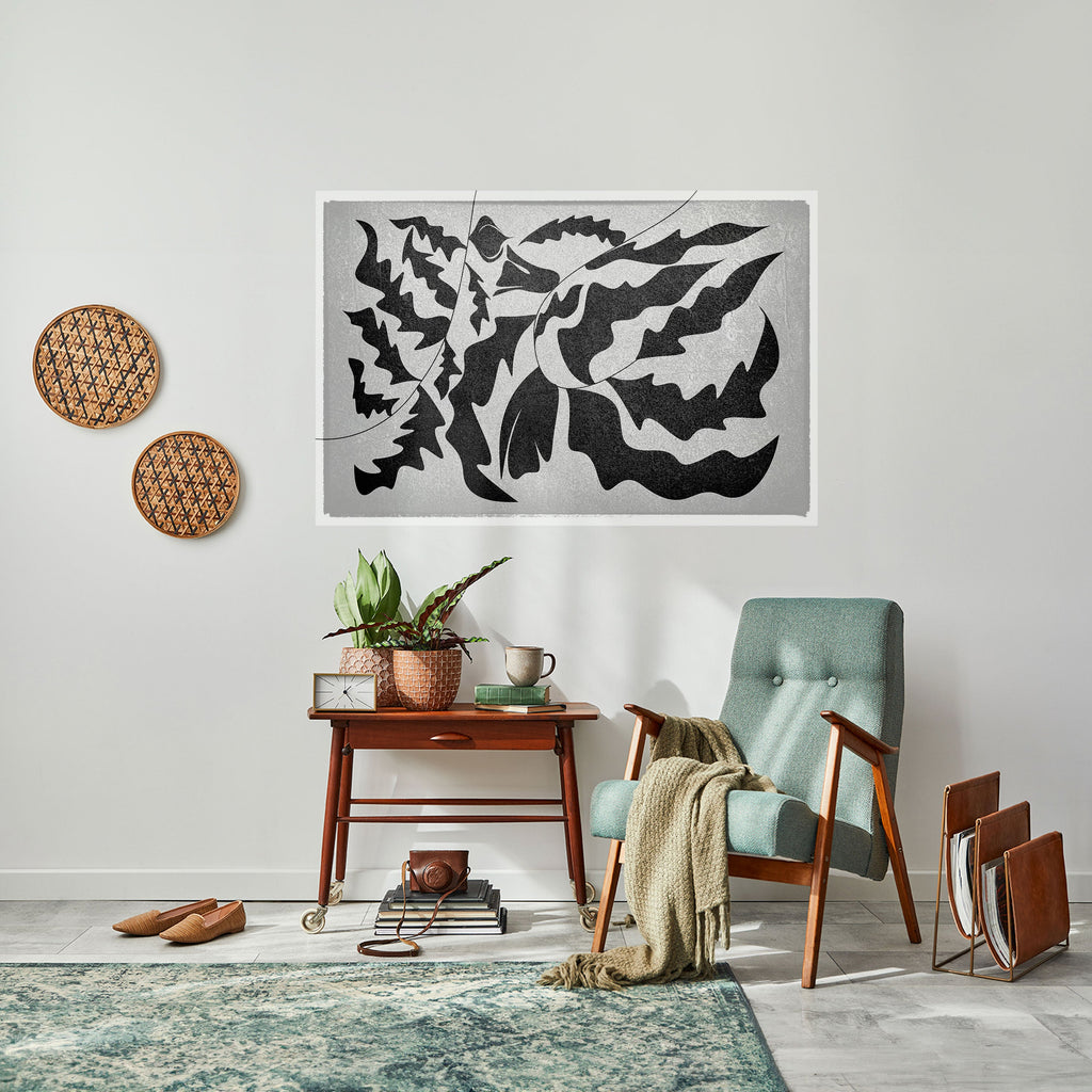 SHARP SHADOWS Peel and Stick Horizontal Poster