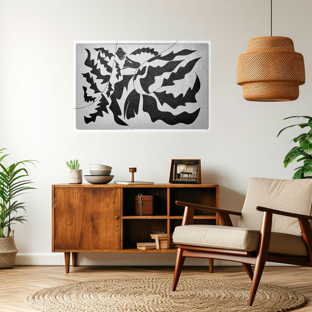 SHARP SHADOWS Peel and Stick Horizontal Poster