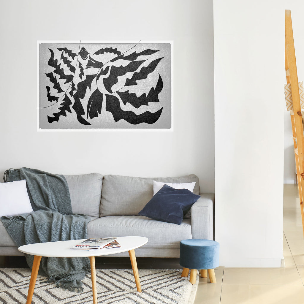 SHARP SHADOWS Peel and Stick Horizontal Poster