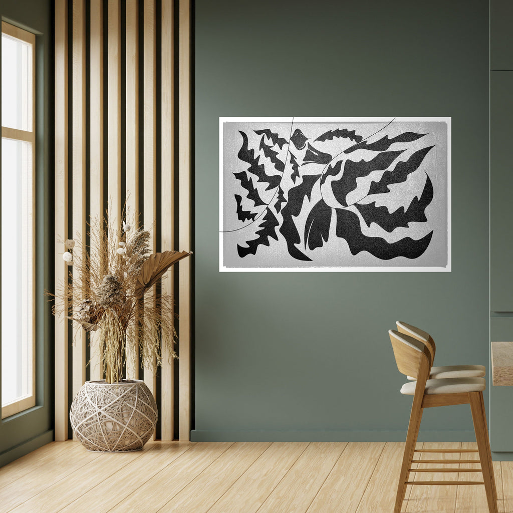 SHARP SHADOWS Peel and Stick Horizontal Poster