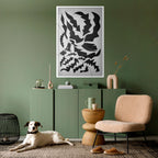 SHARP SHADOWS Selbstklebendes Poster - Hochformat