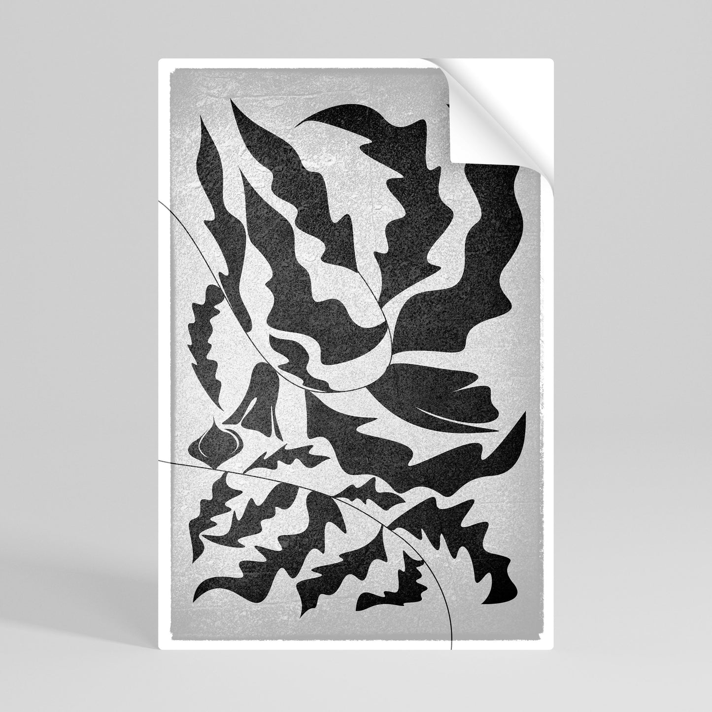 SHARP SHADOWS Selbstklebendes Poster - Hochformat