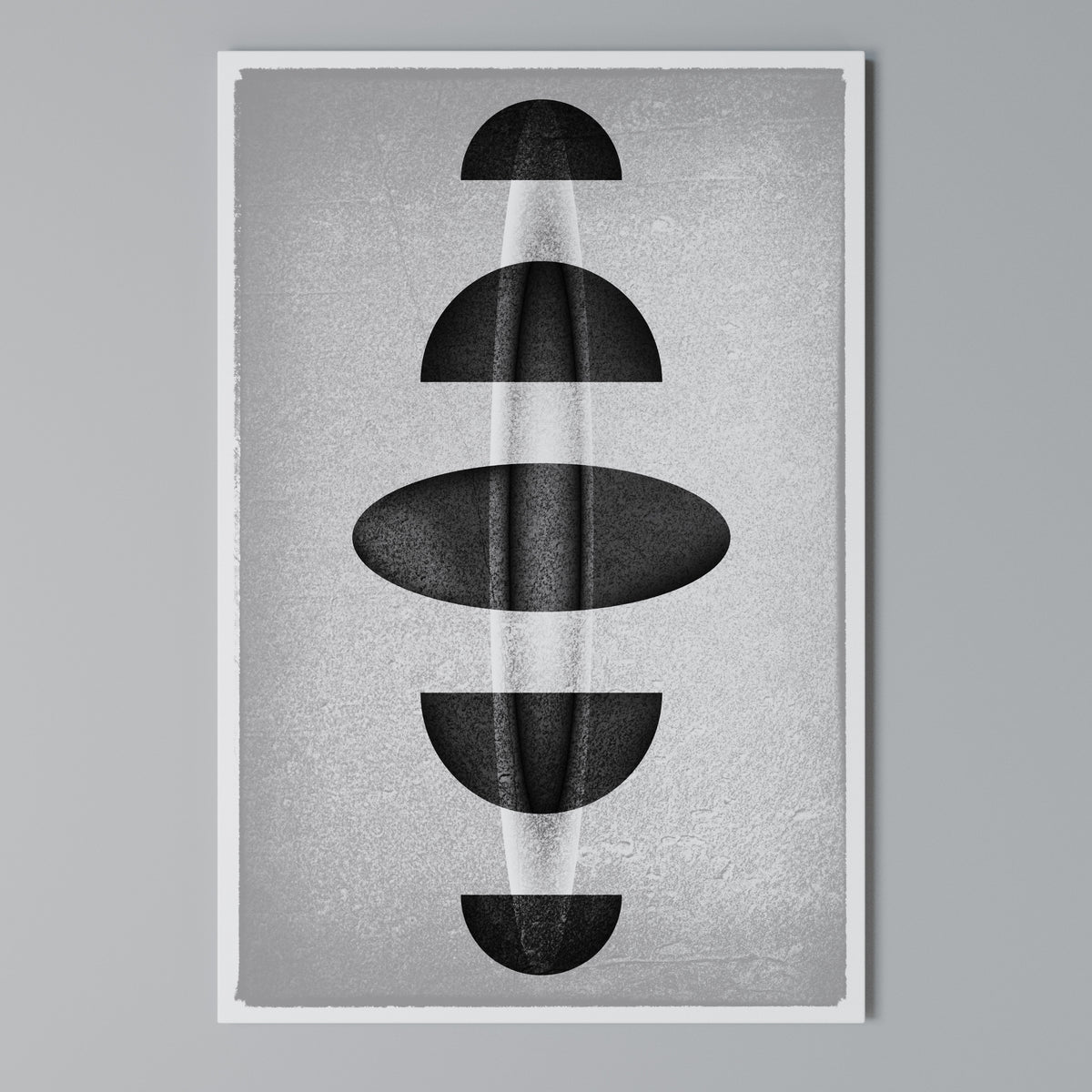 OBSIDIAN ODYSSEY Vertical Canvas Print