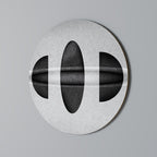 OBSIDIAN ODYSSEY Runde Wanddekoration Ø 69 cm