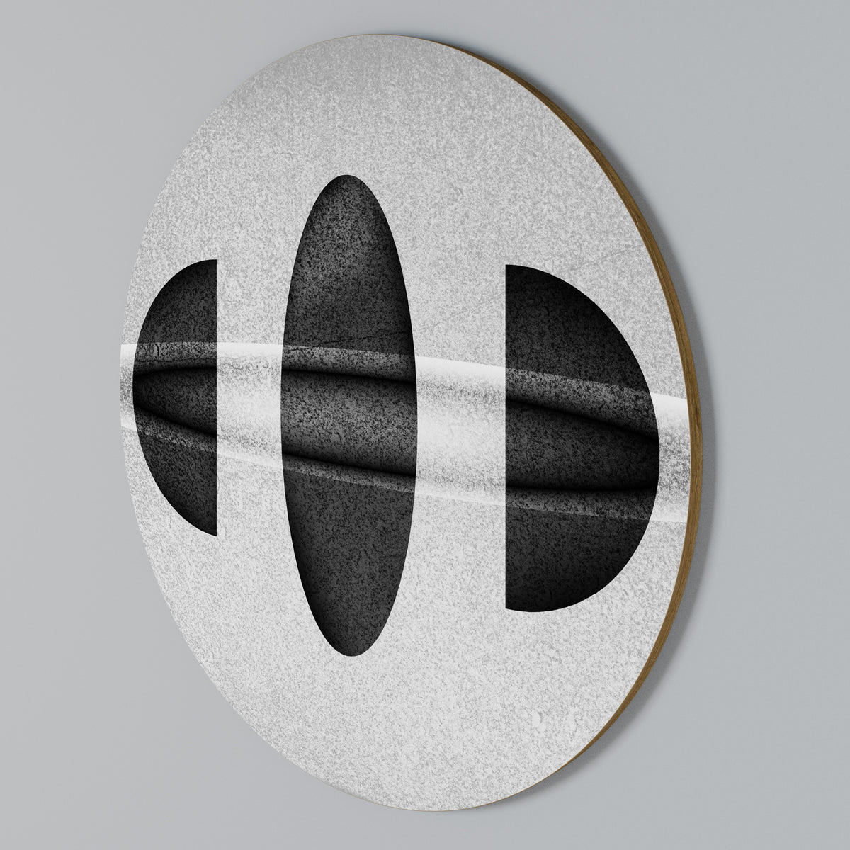 OBSIDIAN ODYSSEY Rundes Wandbild