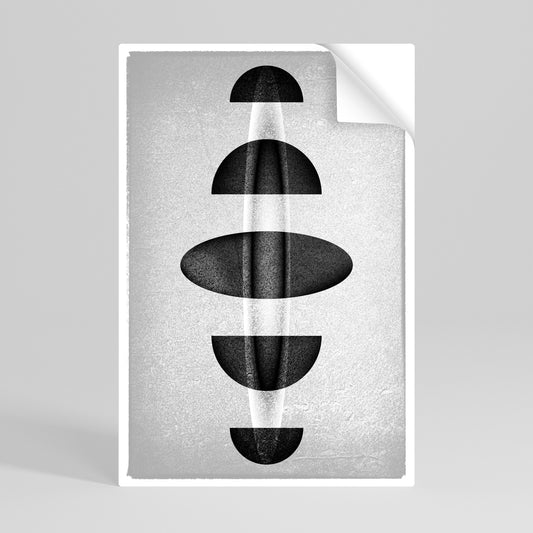 OBSIDIAN ODYSSEY Selbstklebendes Poster - Hochformat