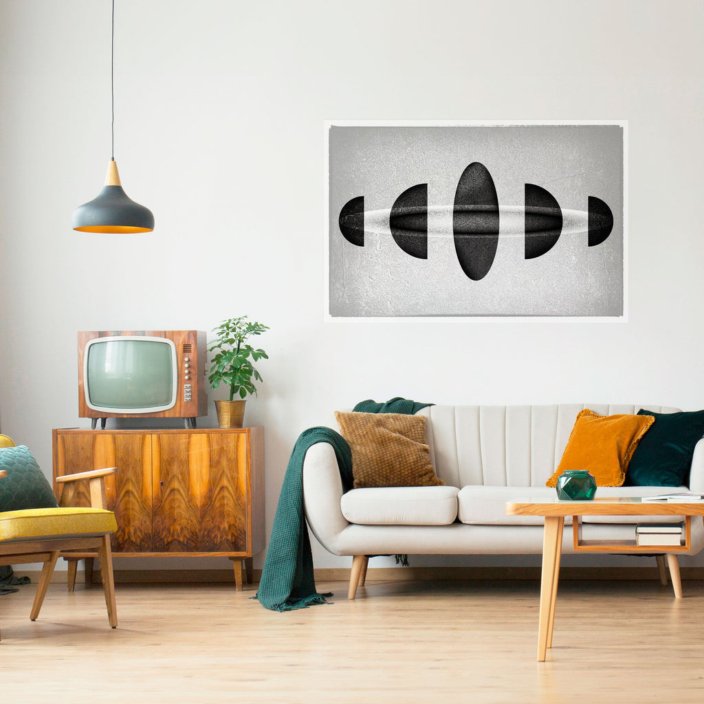 OBSIDIAN ODYSSEY Peel and Stick Horizontal Poster