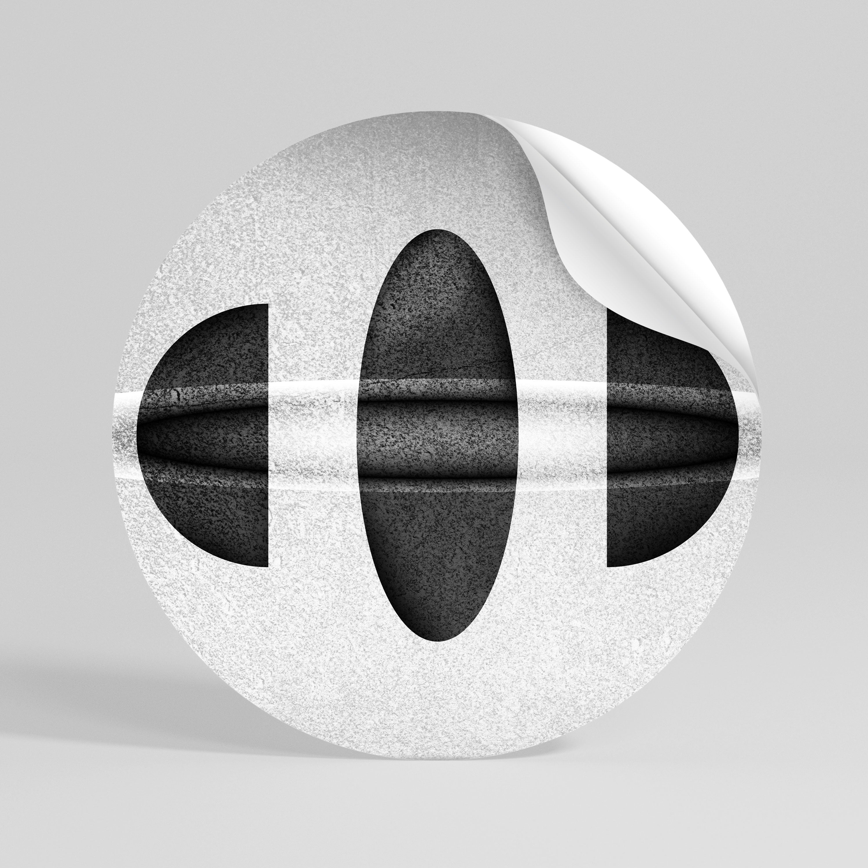 OBSIDIAN ODYSSEY Peel and Stick Round Sticker