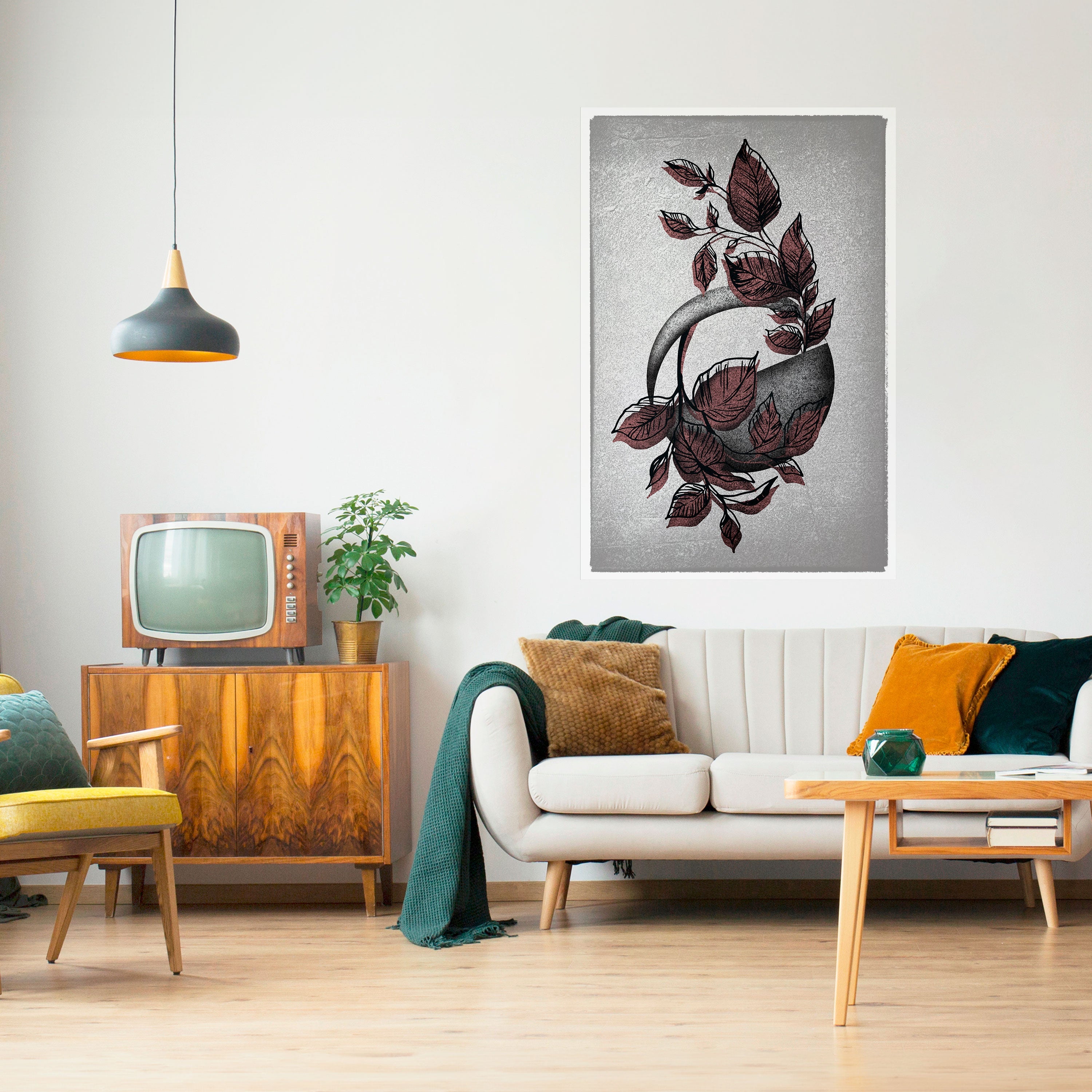 GRAPHIC WONDER Vertikales Poster zum Abziehen und Aufkleben