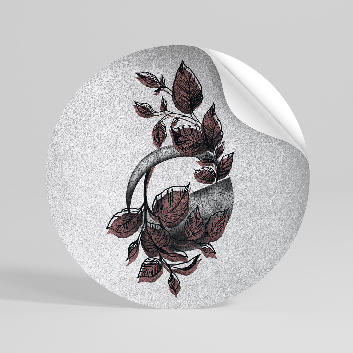 GRAPHIC WONDER Peel and Stick Round Sticker