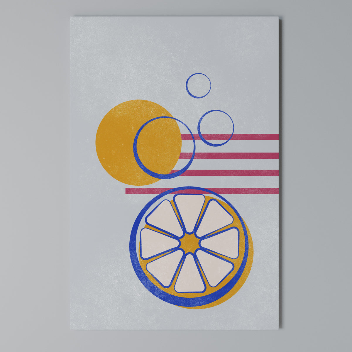 CITRUS SPARK Vertical Canvas Print