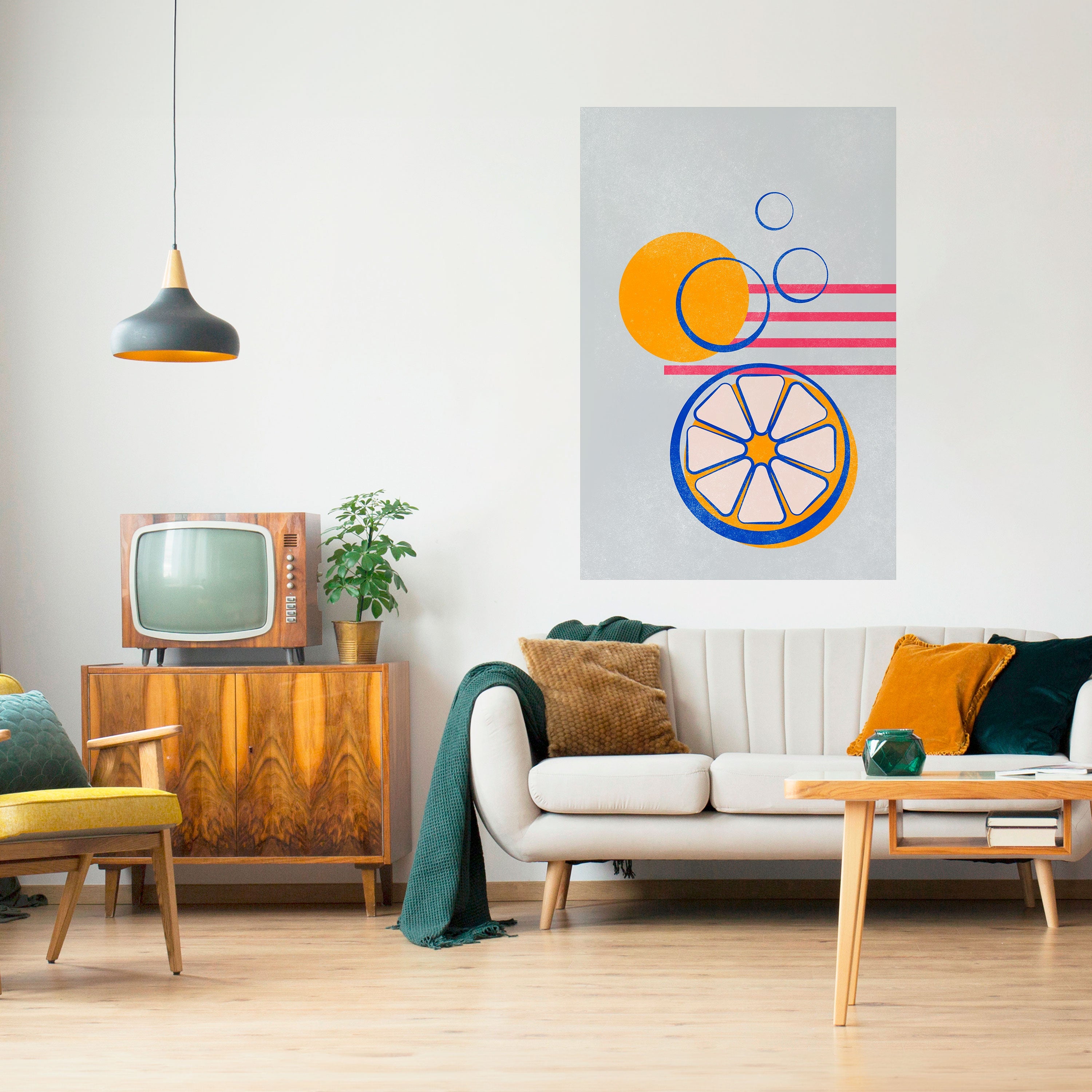 CITRUS SPARK Vertikales Poster zum Abziehen und Aufkleben