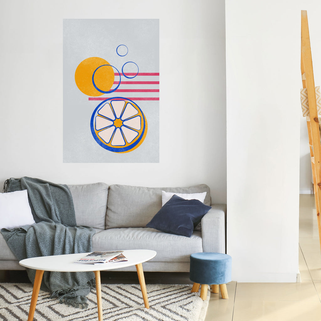 CITRUS SPARK Vertikales Poster zum Abziehen und Aufkleben