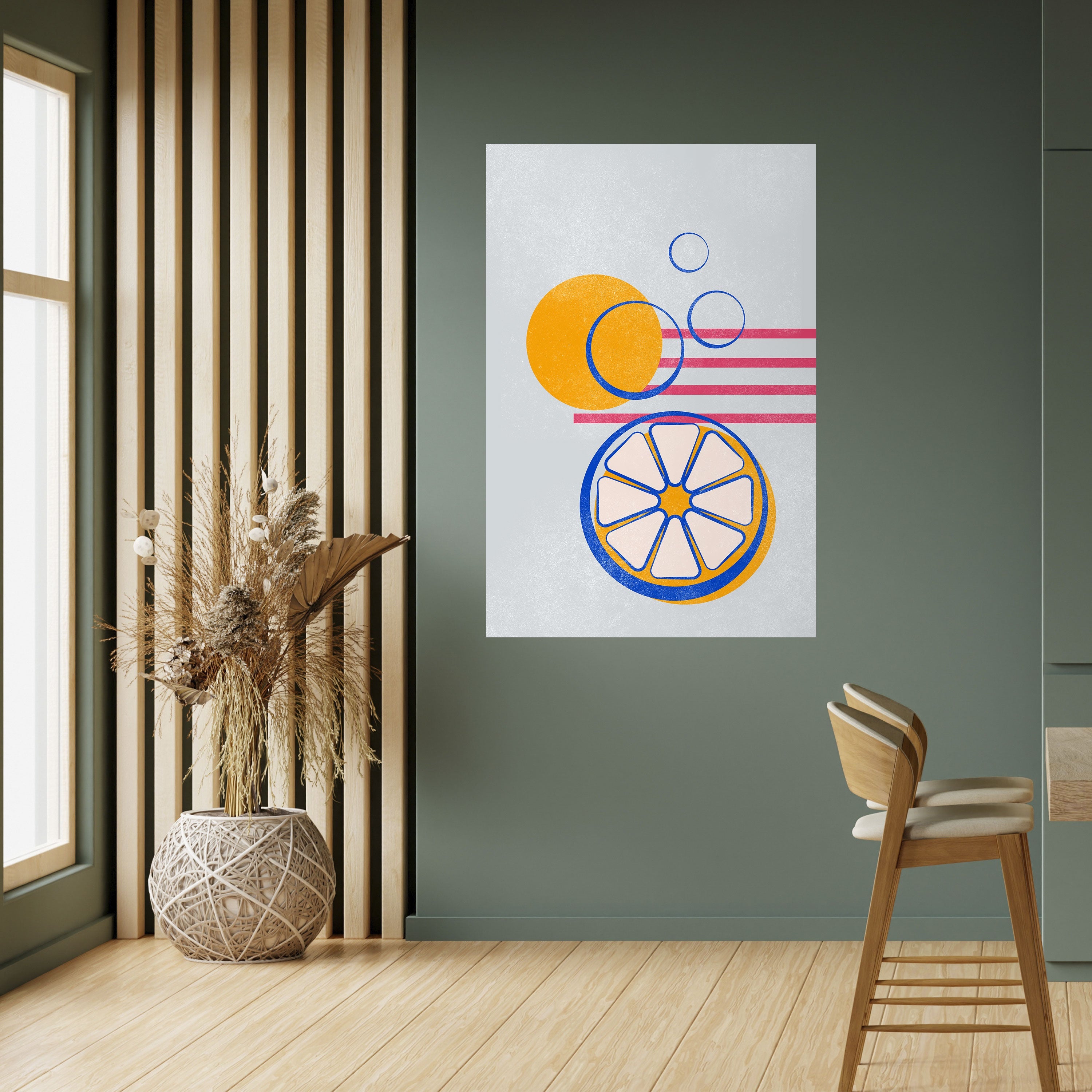 CITRUS SPARK Vertikales Poster zum Abziehen und Aufkleben