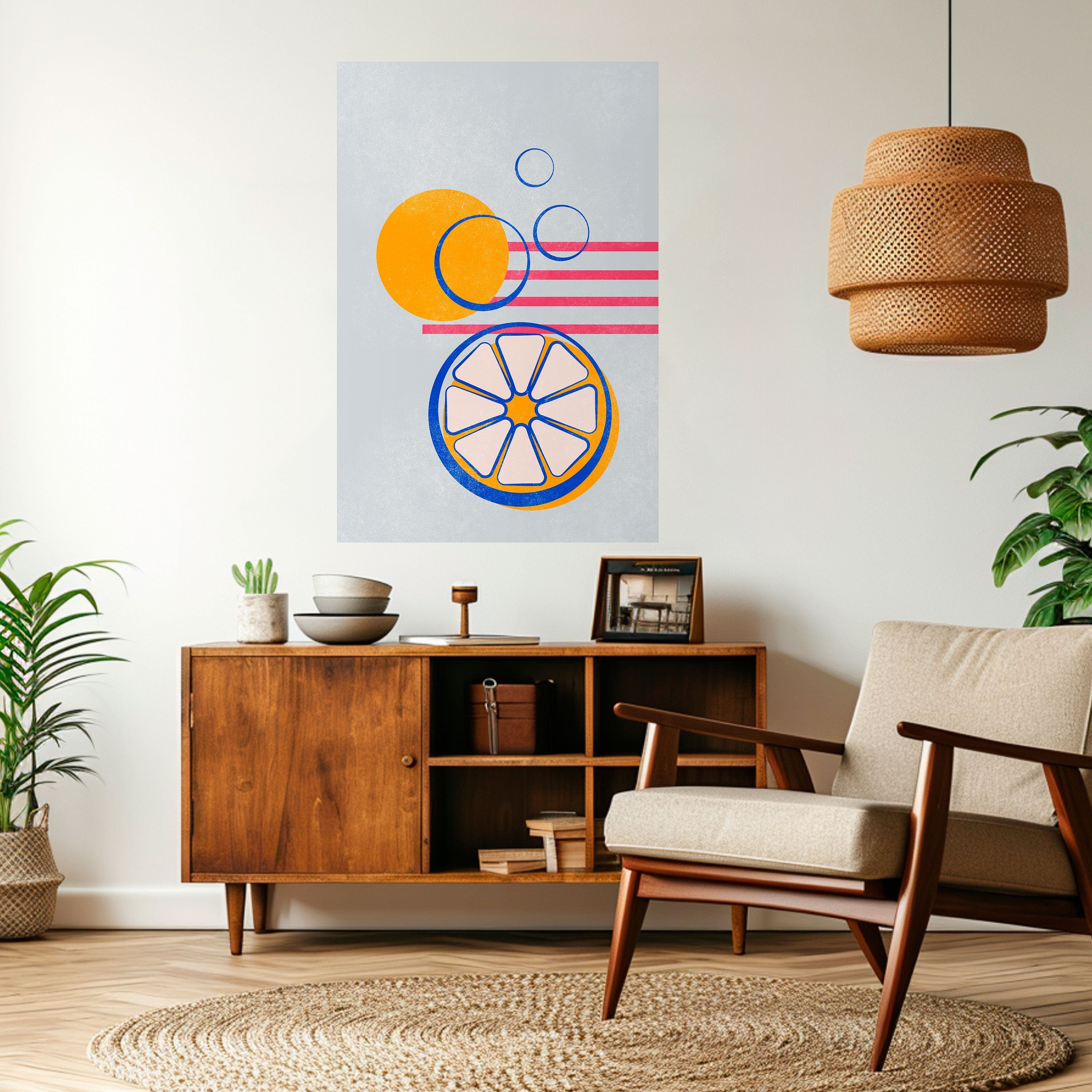 CITRUS SPARK Vertikales Poster zum Abziehen und Aufkleben