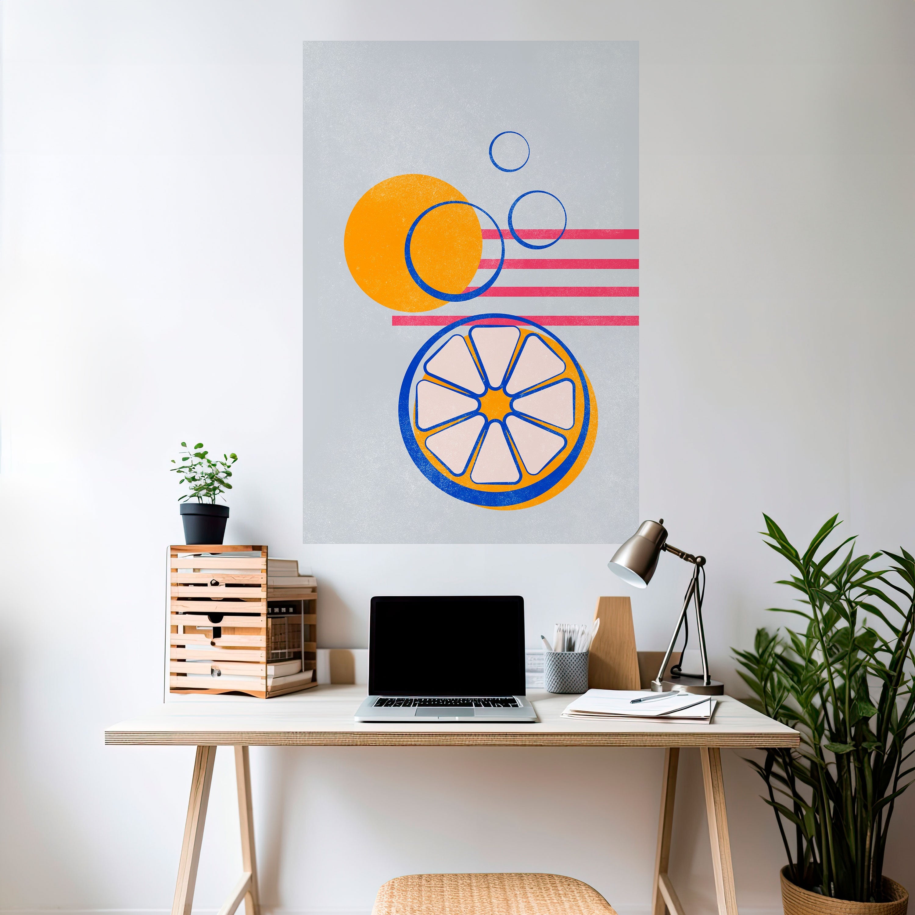 CITRUS SPARK Vertikales Poster zum Abziehen und Aufkleben