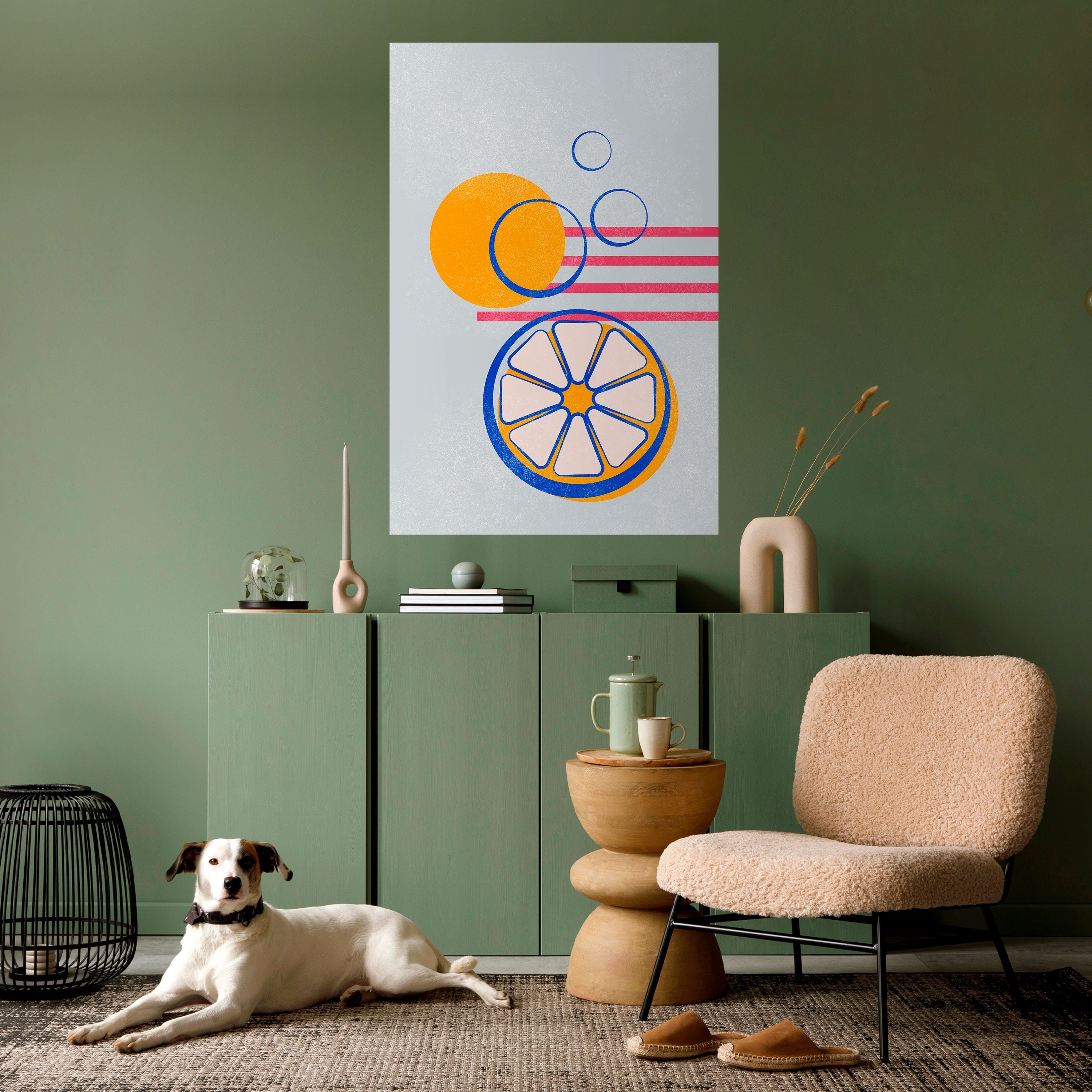 CITRUS SPARK Vertikales Poster zum Abziehen und Aufkleben