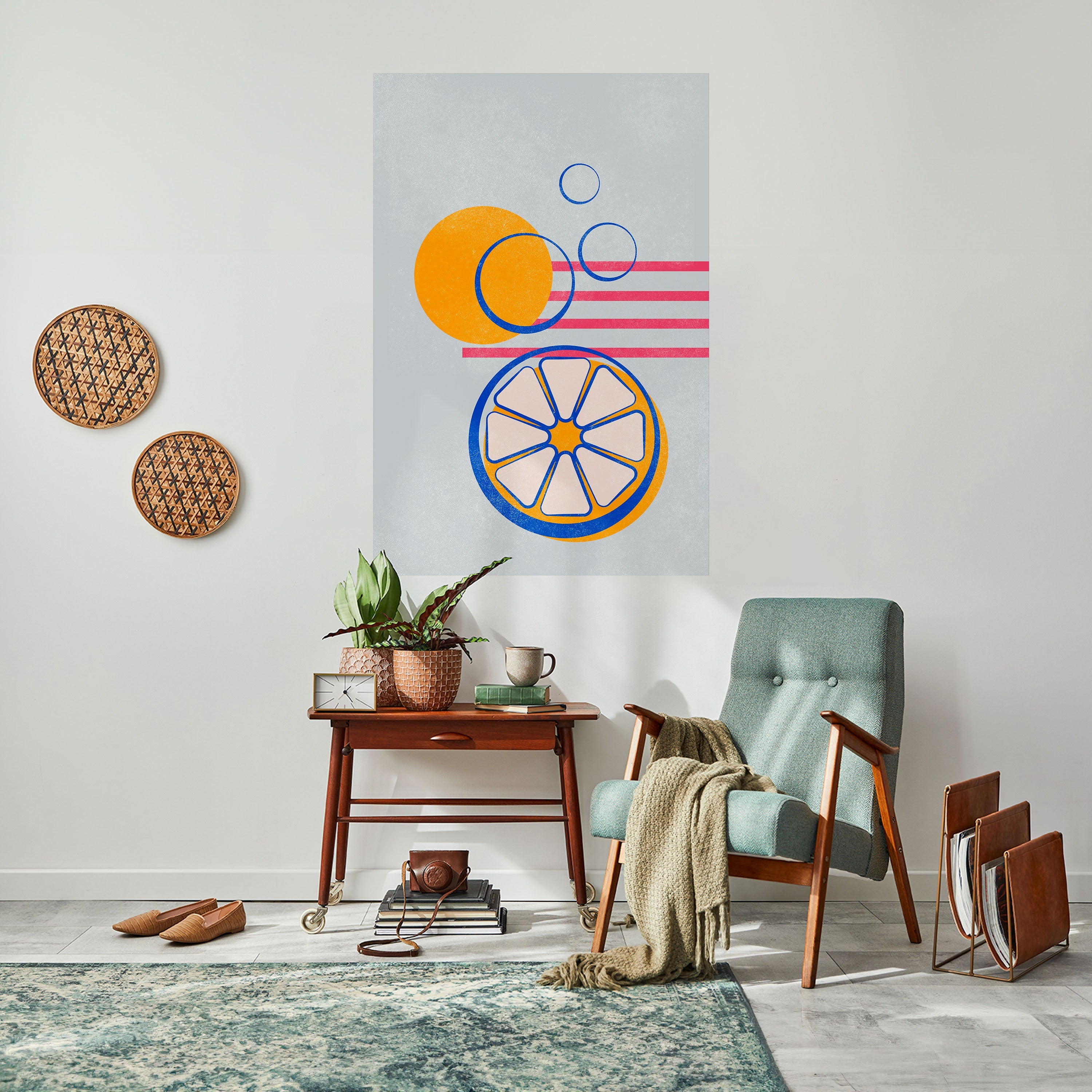 CITRUS SPARK Vertikales Poster zum Abziehen und Aufkleben