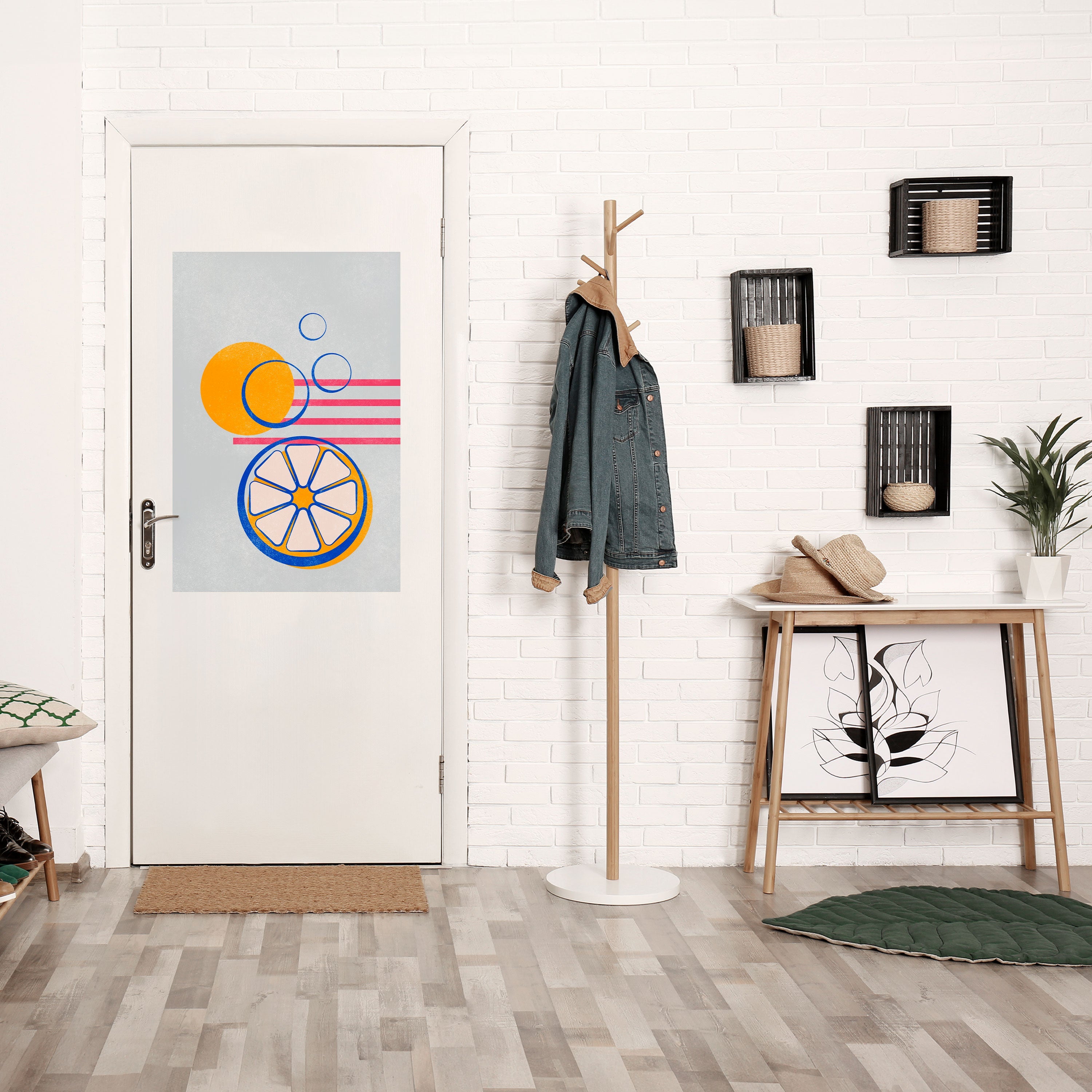 CITRUS SPARK Vertikales Poster zum Abziehen und Aufkleben
