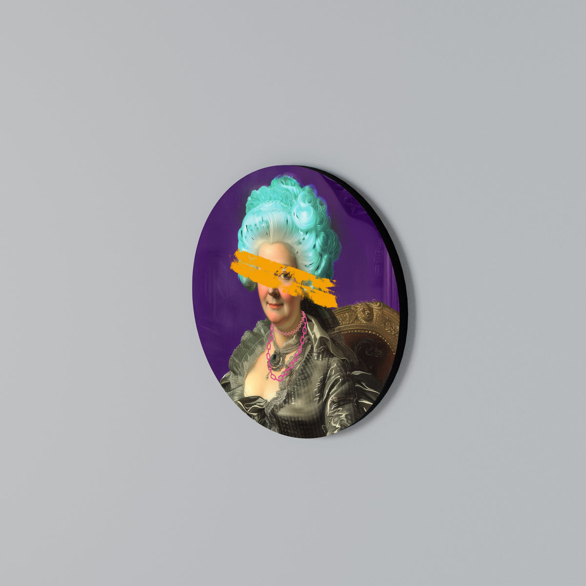 BAROQUE CHIC Rundes Wandbild