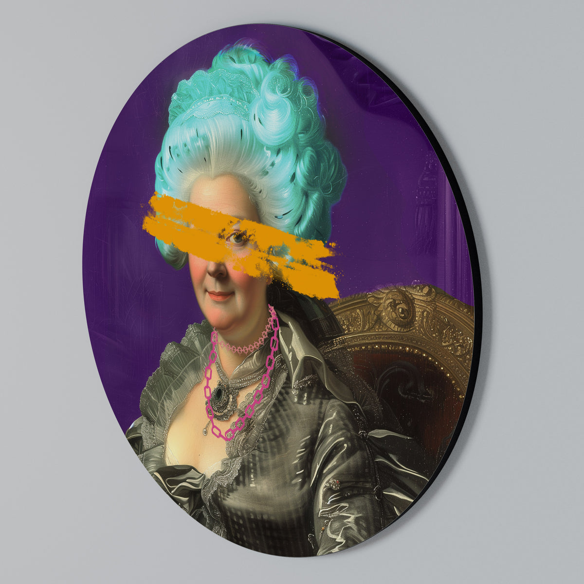 BAROQUE CHIC Rundes Wandbild