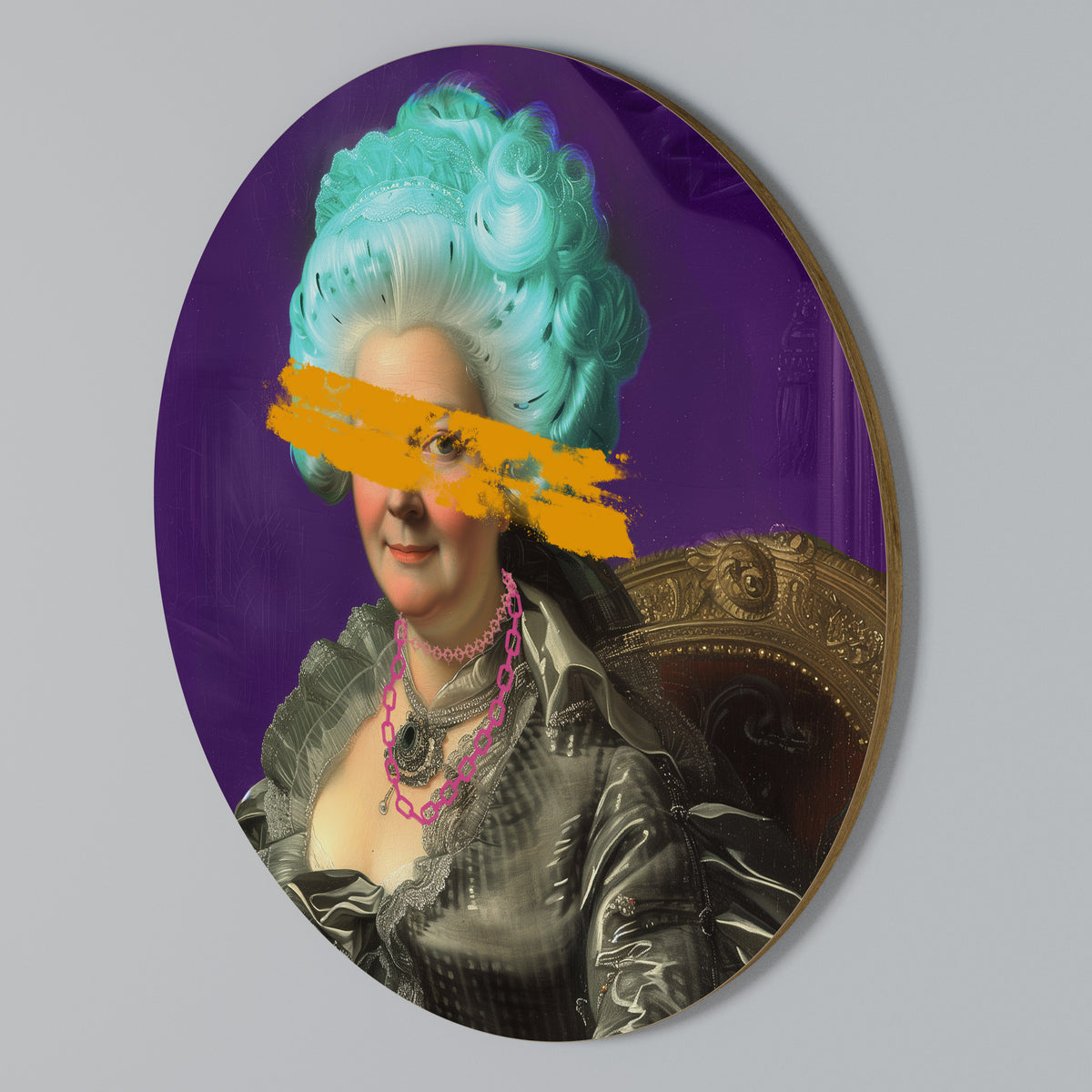 BAROQUE CHIC Round Wall Art
