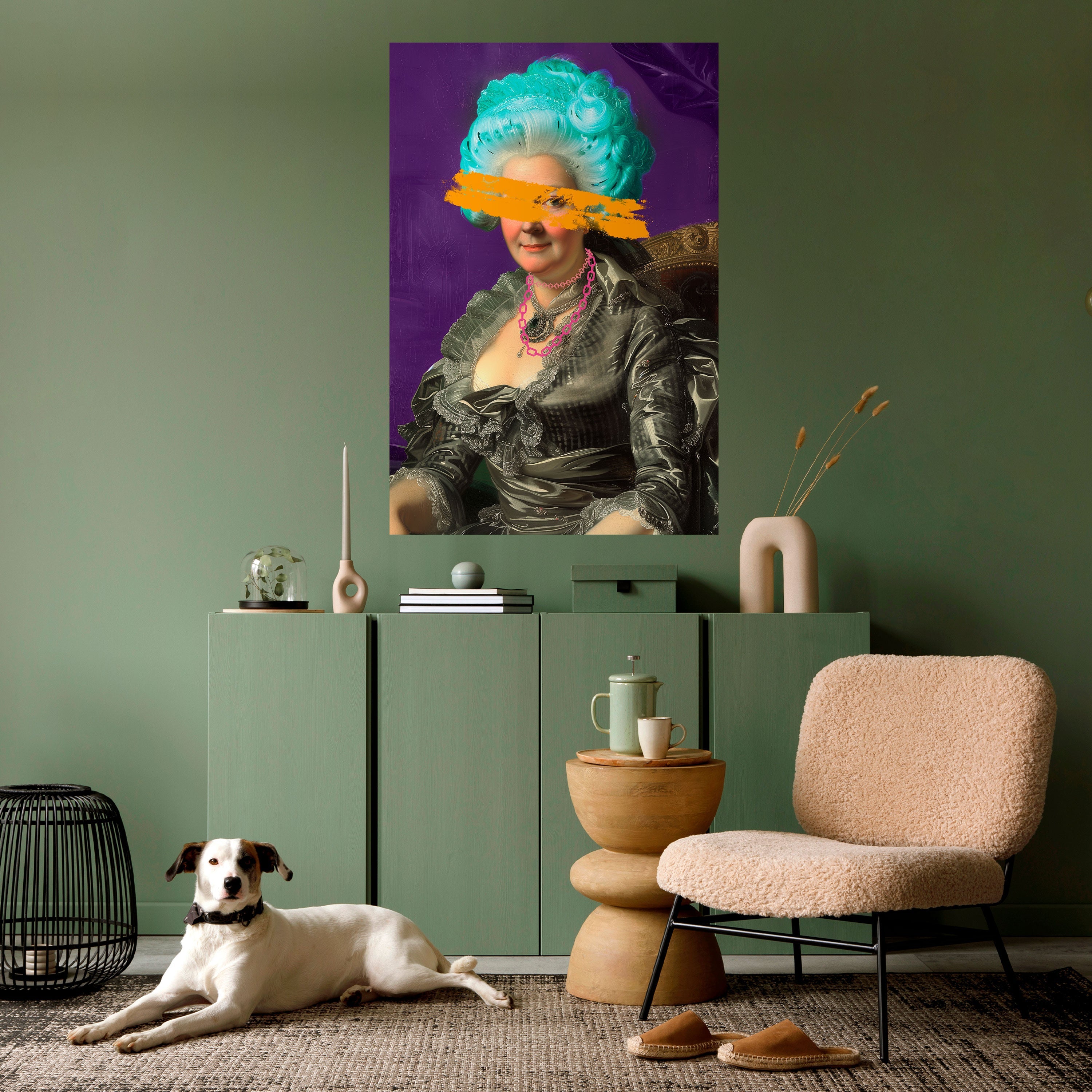 BAROQUE CHIC Vertikales Poster zum Abziehen und Aufkleben