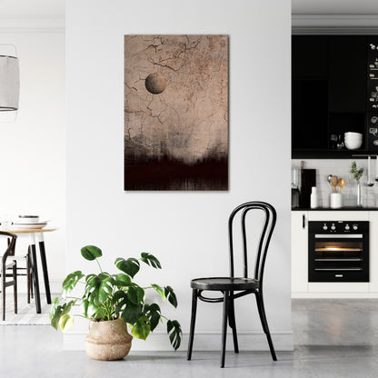 MOONBEAM THOUGHTS Vertical Canvas Print