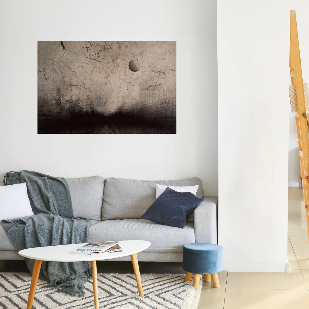 MOONBEAM THOUGHTS Peel and Stick Horizontal Poster