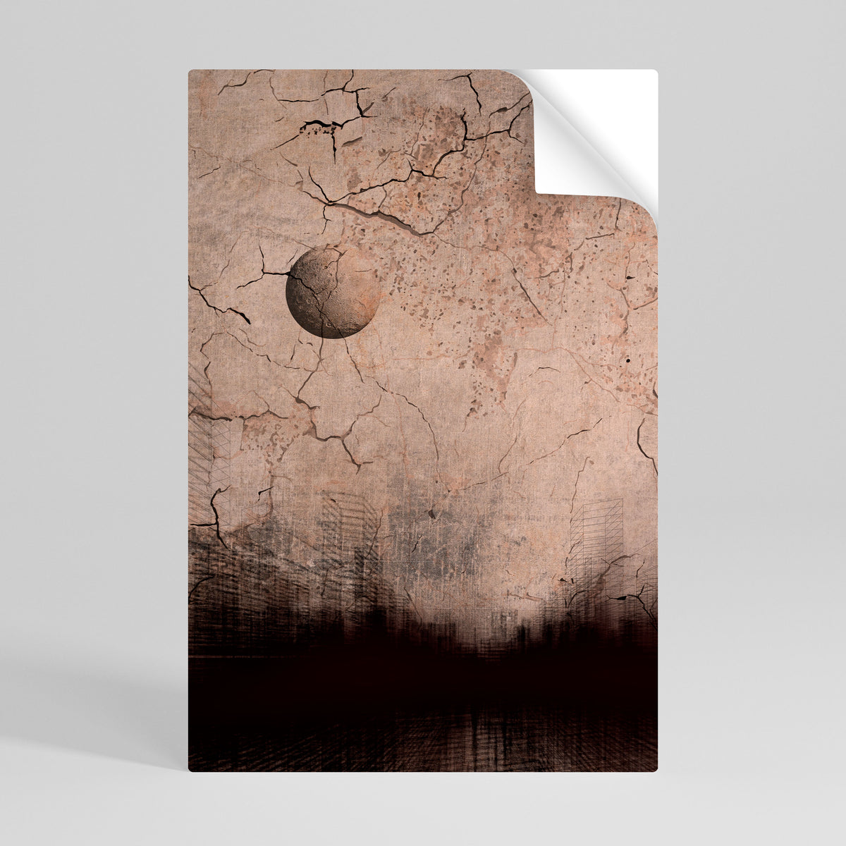 MOONBEAM THOUGHTS Selbstklebendes Poster - Hochformat
