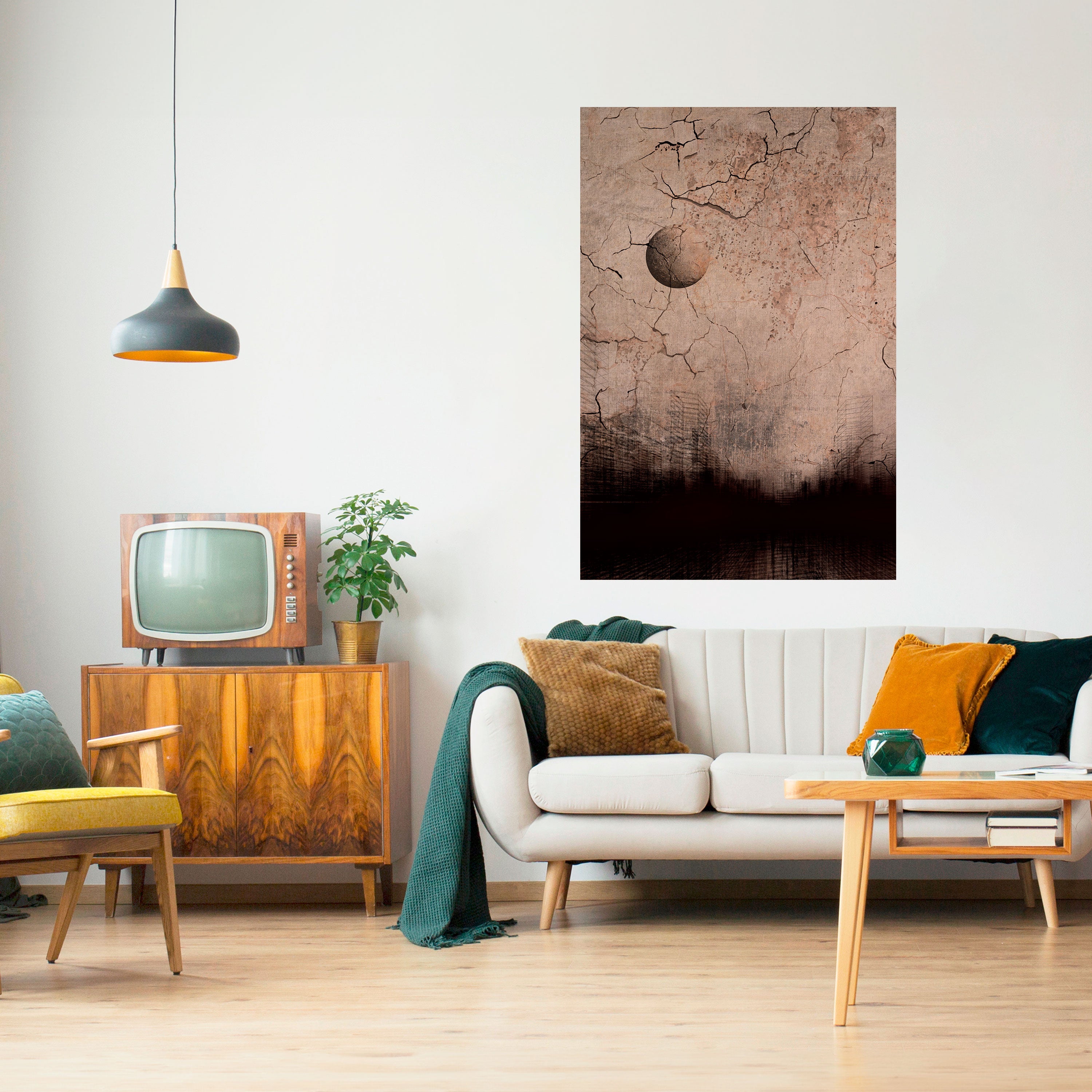 MOONBEAM THOUGHTS Vertikales Poster zum Abziehen und Aufkleben