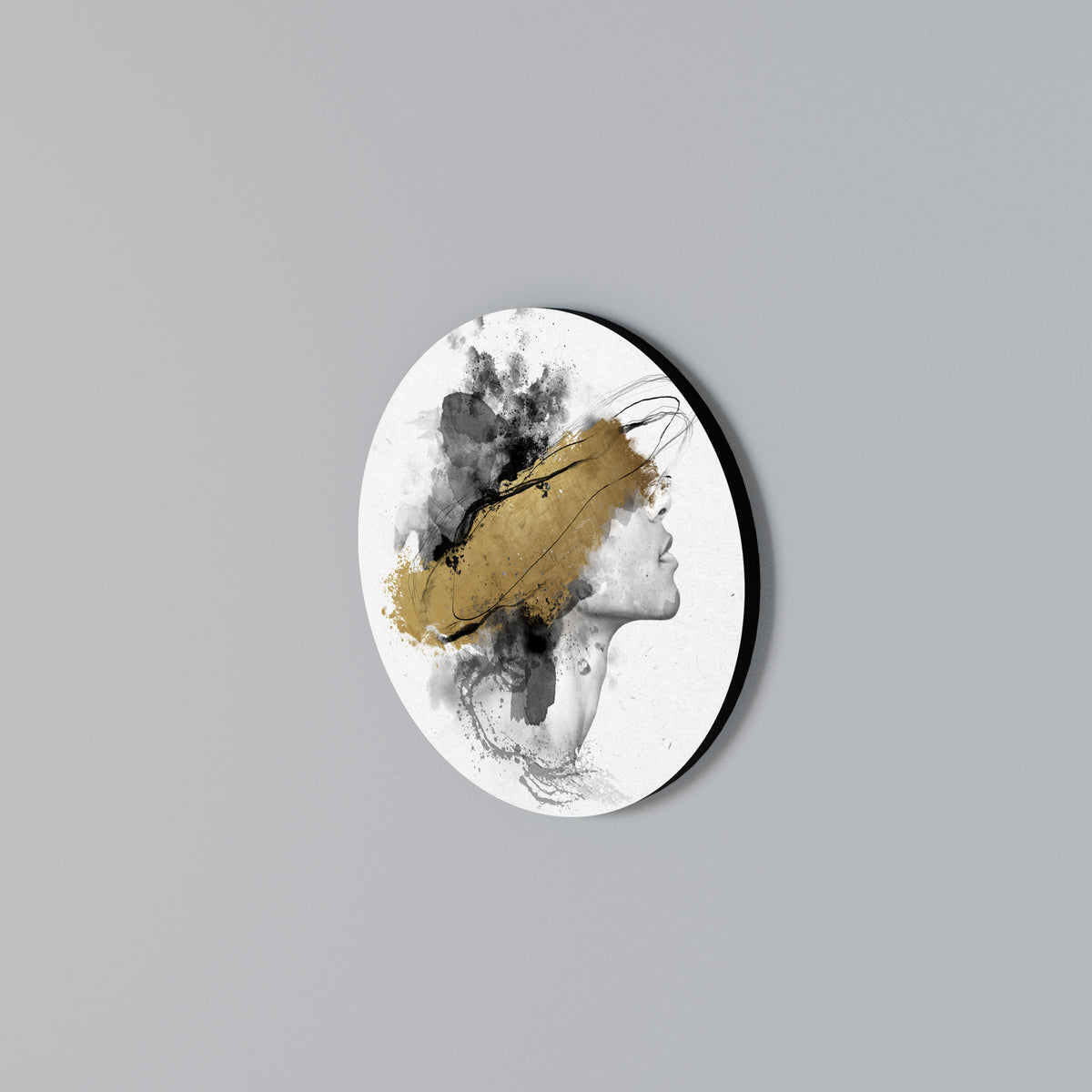 GILDED BLINDNESS Rundes Wandbild