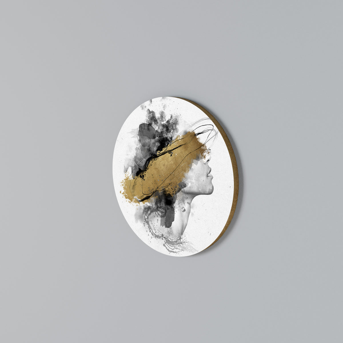 GILDED BLINDNESS Rundes Wandbild