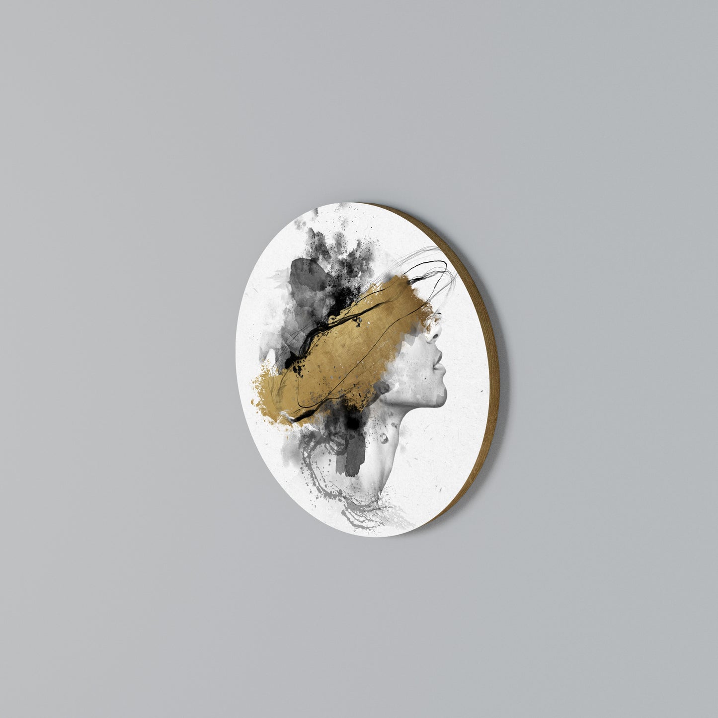 GILDED BLINDNESS Rundes Wandbild
