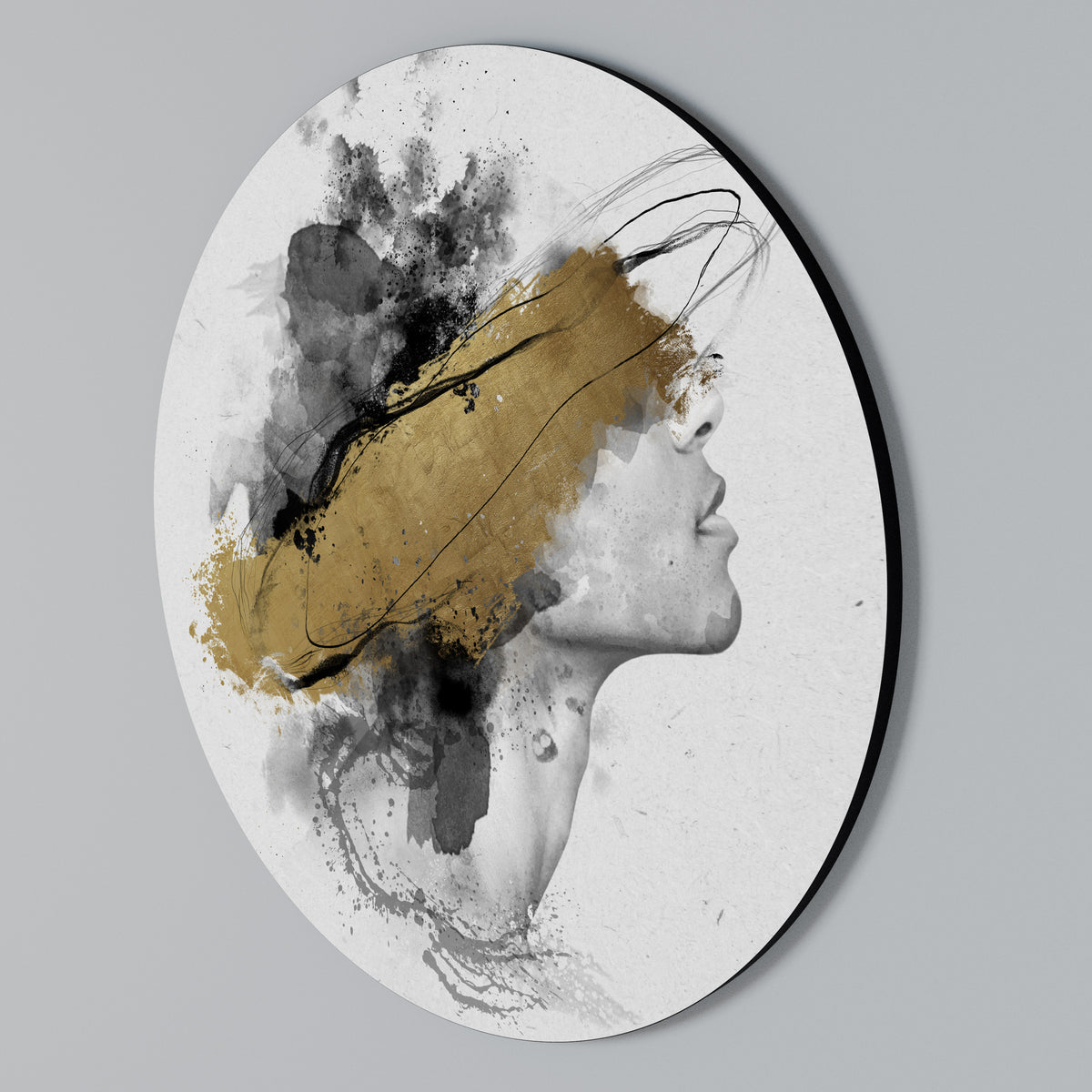 GILDED BLINDNESS Rundes Wandbild