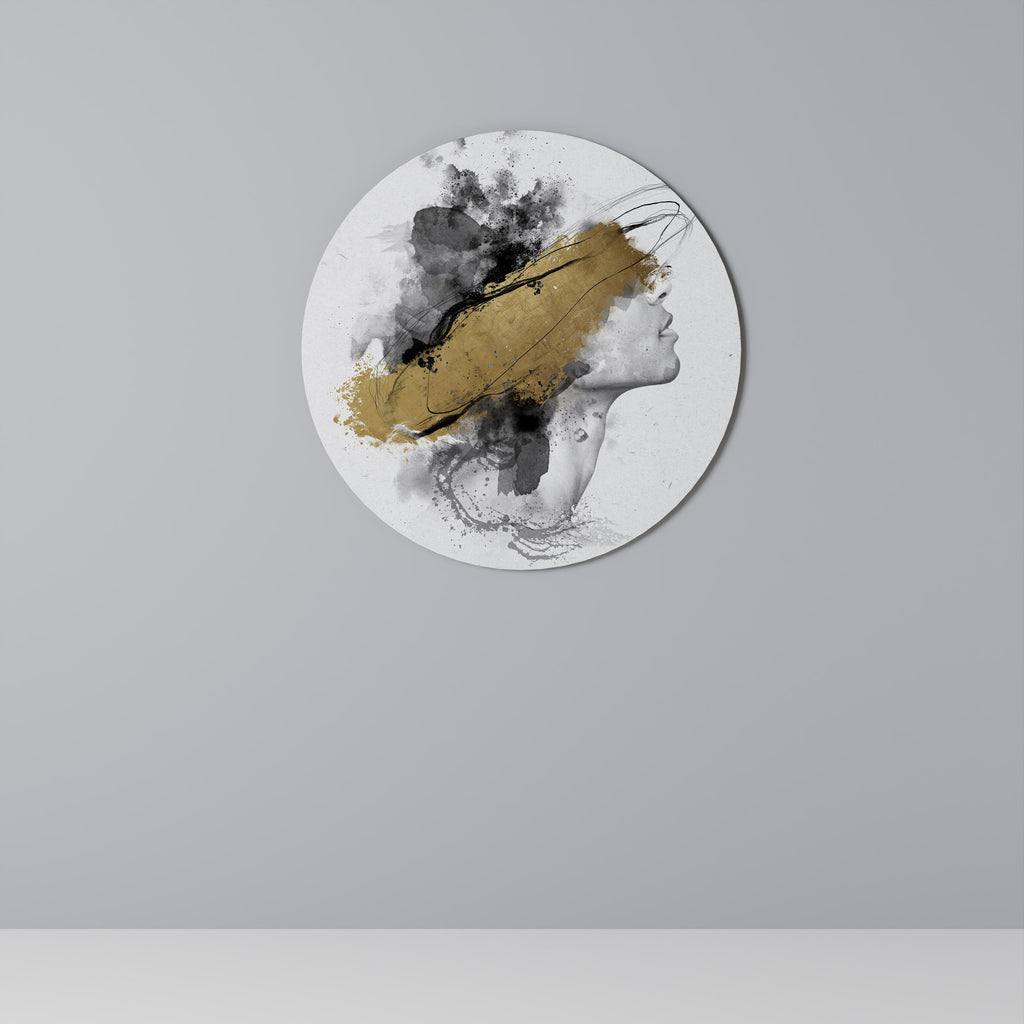 GILDED BLINDNESS Round Wall Art