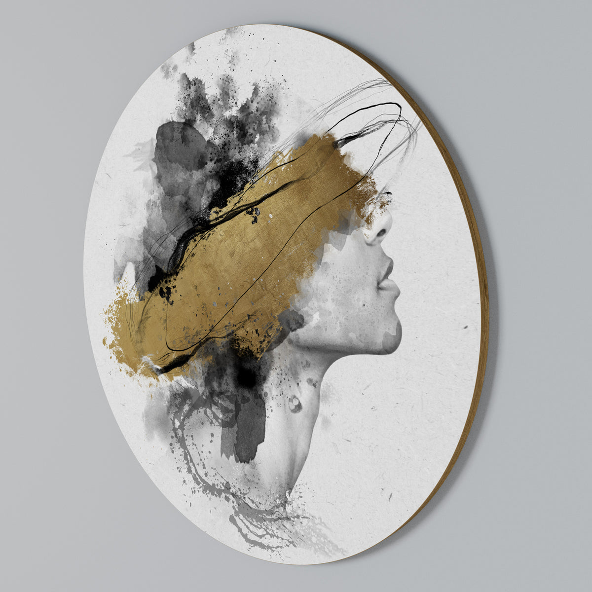 GILDED BLINDNESS Rundes Wandbild