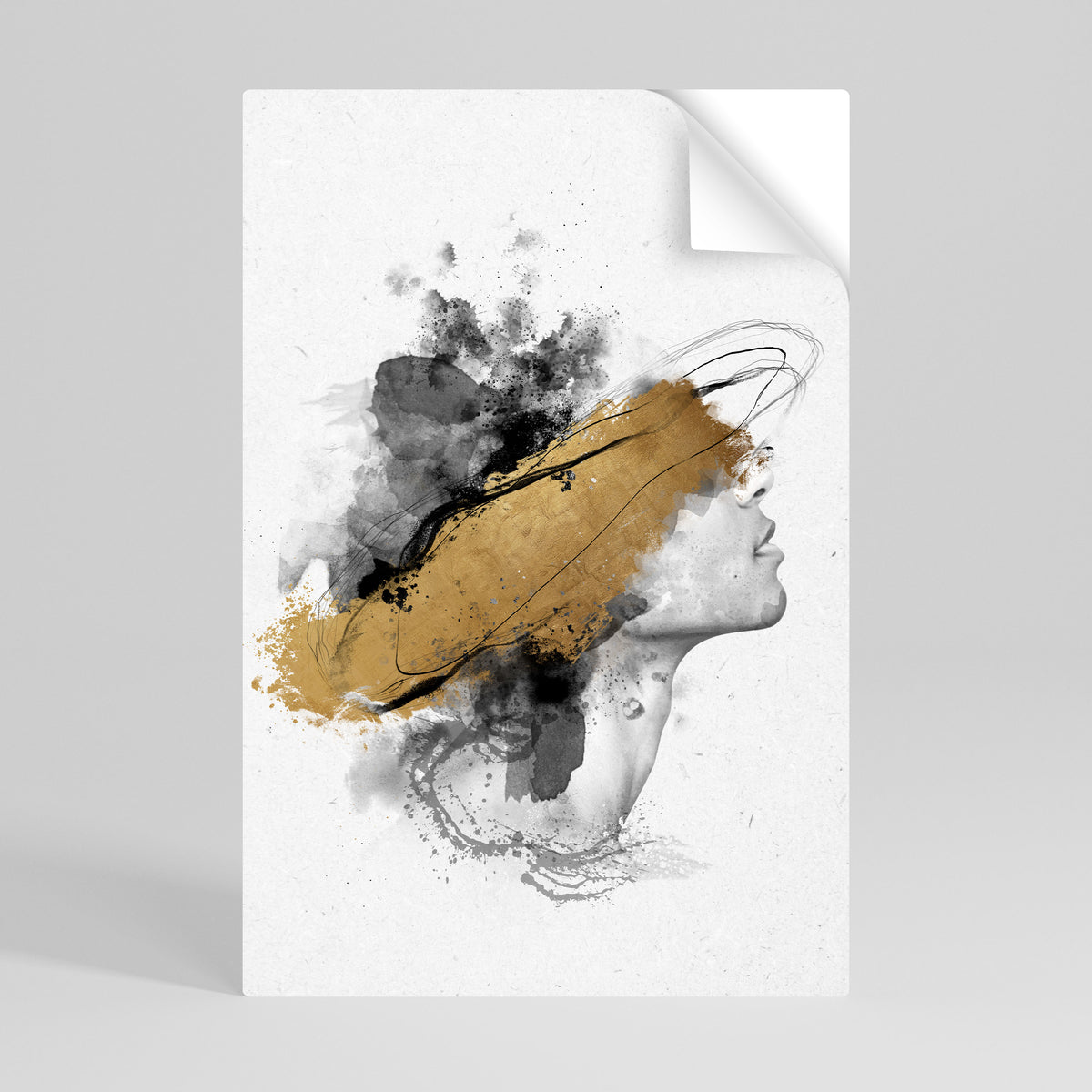 GILDED BLINDNESS Selbstklebendes Poster - Hochformat