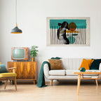 INKWELL TURQOISE Selbstklebendes Horizontal-Poster