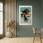 INKWELL TURQOISE Peel and Stick Vertical Poster