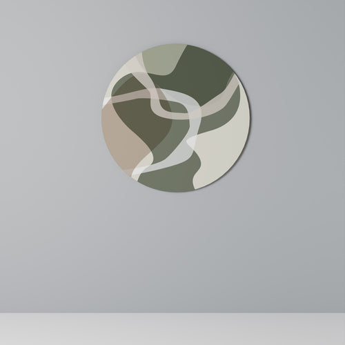 ART OF GREEN Runde Wanddekoration Ø 69 cm