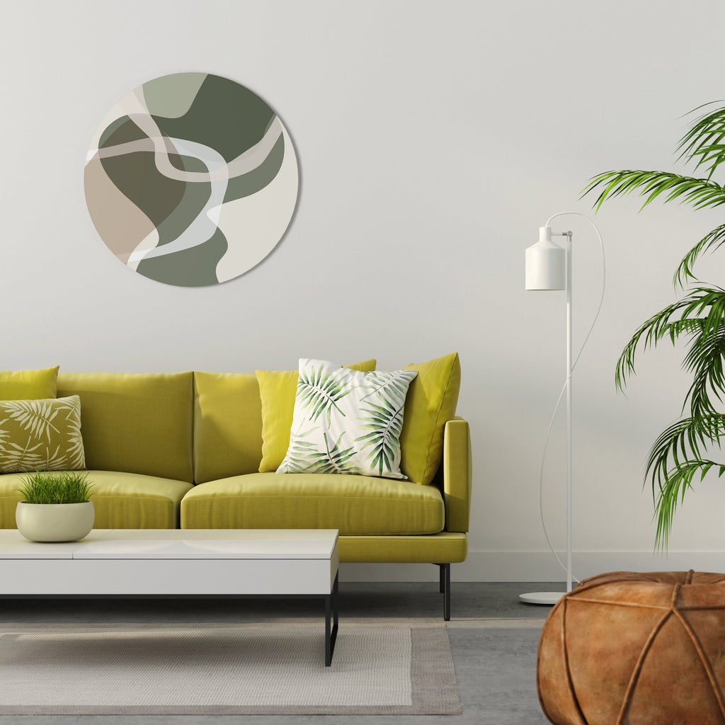 ART OF GREEN Runde Wandkunst
