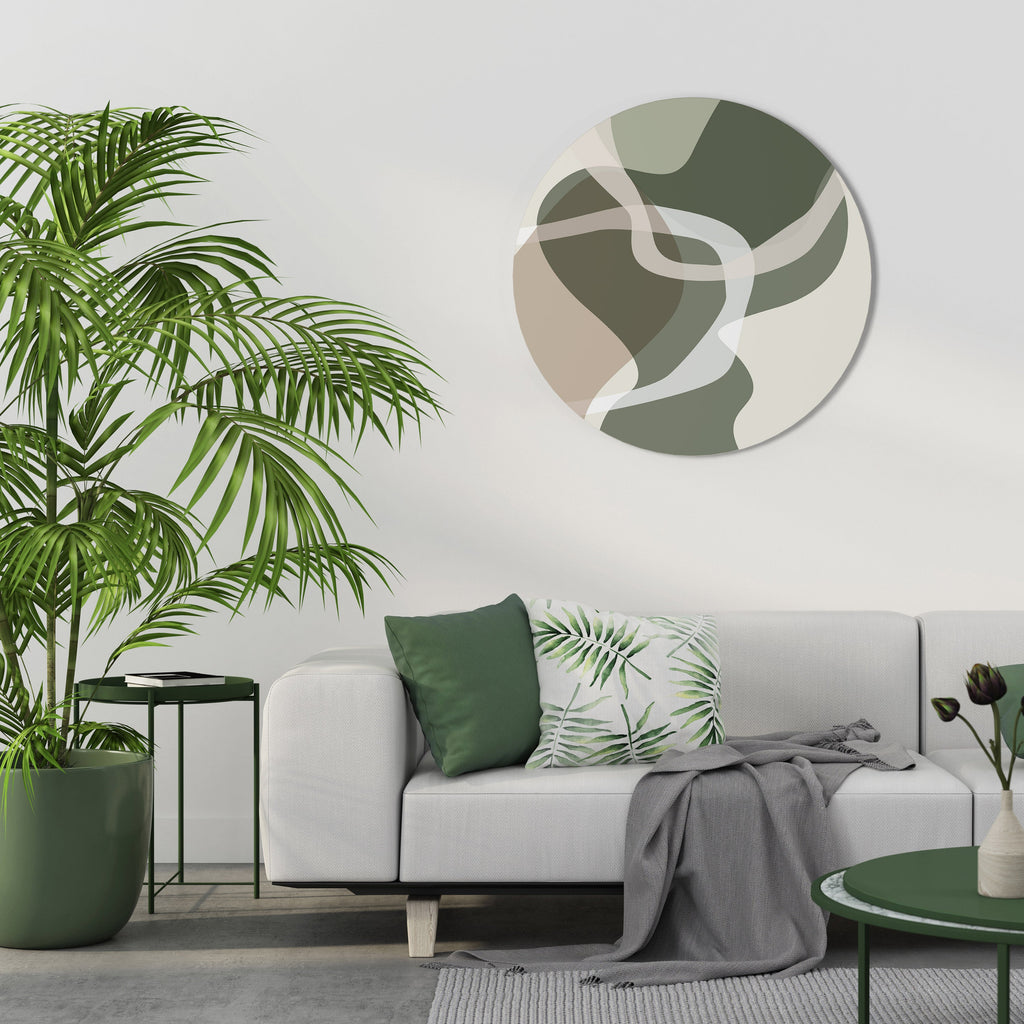 ART OF GREEN Runde Wandkunst