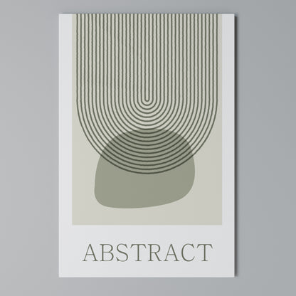 GREEN ABSTRACT Vertical Canvas Print