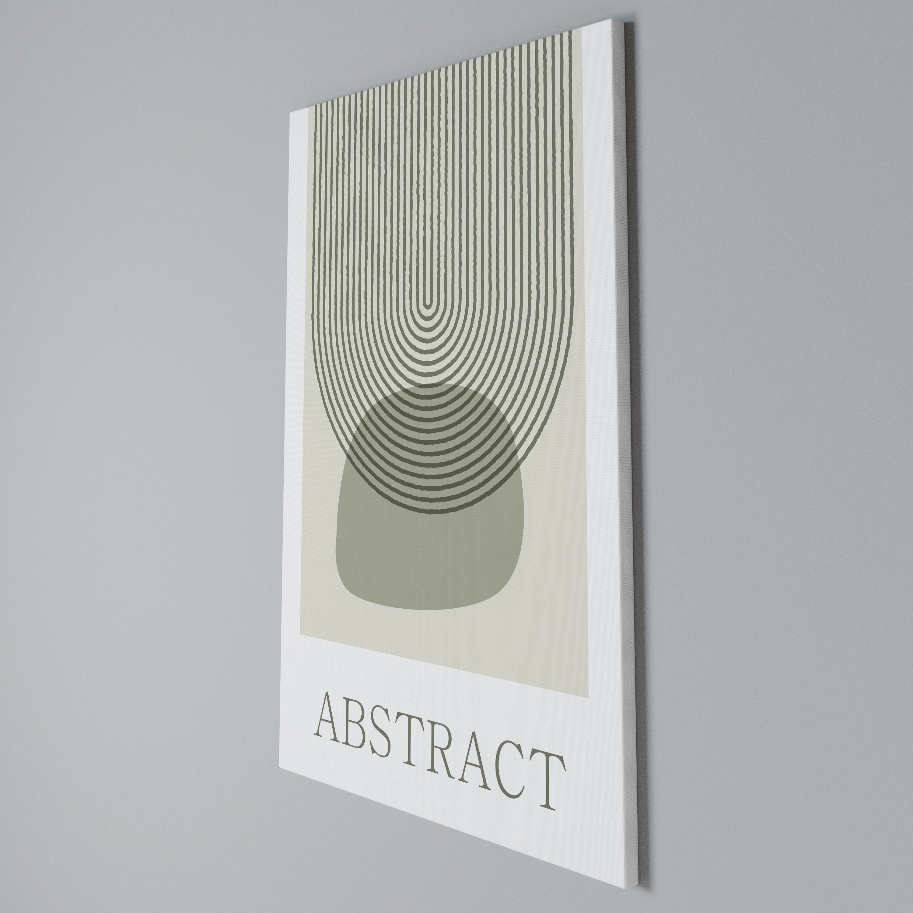 GREEN ABSTRACT Vertical Canvas Print