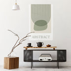 GREEN ABSTRACT Peel and Stick Vertical Poster