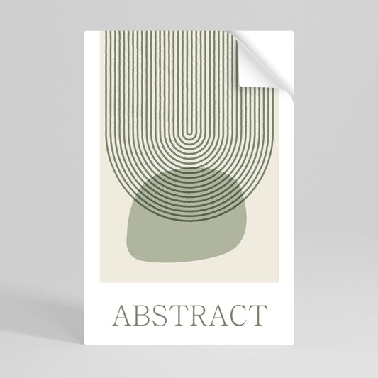 GREEN ABSTRACT Selbstklebendes Poster - Hochformat