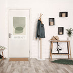 GREEN ABSTRACT Peel and Stick Vertical Poster