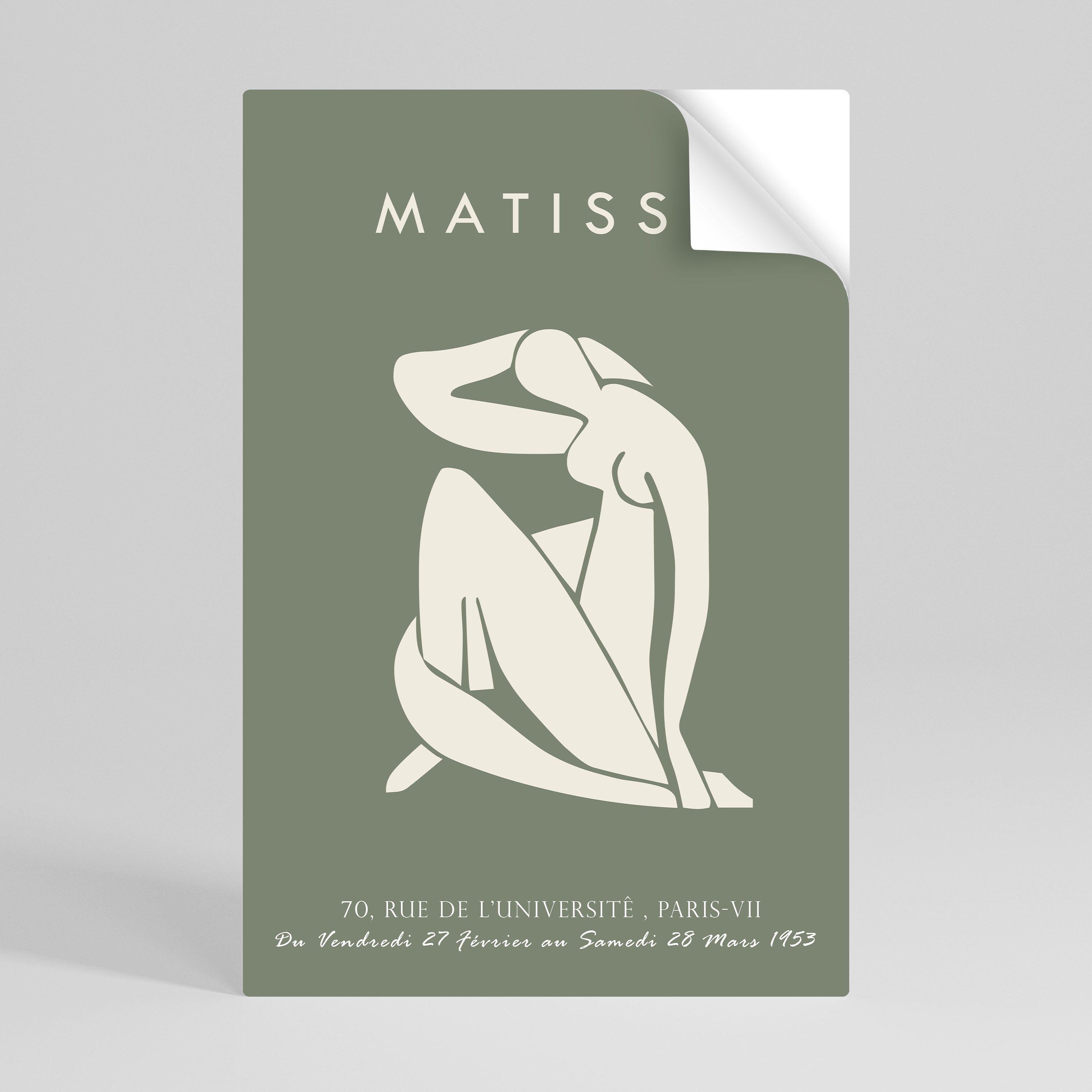 MATISSE NUDES Vertikales Poster zum Abziehen und Aufkleben